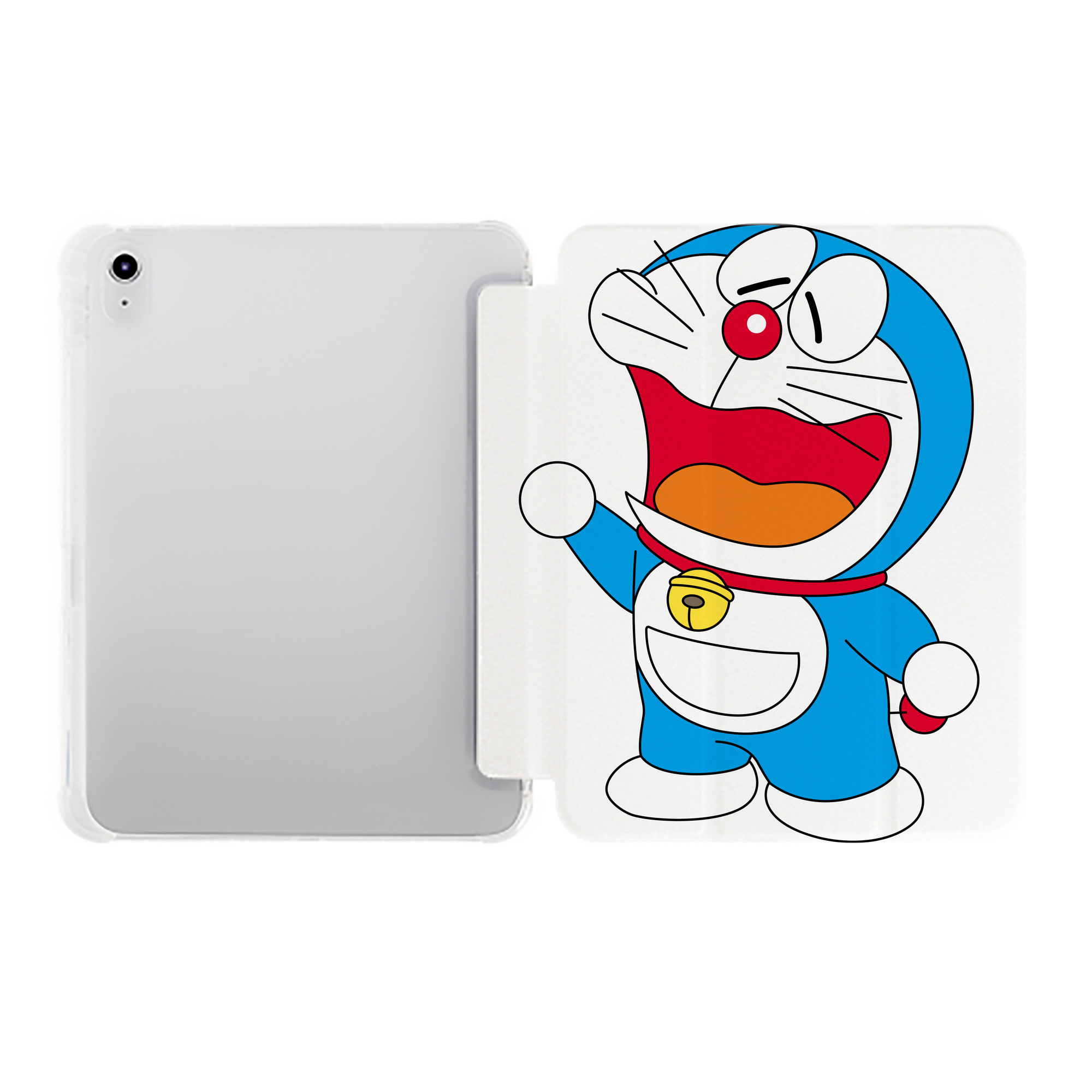 （画像用） ドラえもん Doraemon IPad ケース ペン収納付き 三つ折りスタンド PUレザー×シリコン 対応機種9.5/10.5/10.9インチ